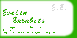 evelin barabits business card